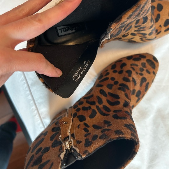 Top Shop leopard print booties - Picture 3 of 4